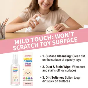 Details of JAKEHOE squishy toy cleaner spray and its effective cleaning features