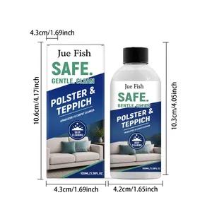 Detaillierter Größenführer für Jue Fish Polster- und Teppichreiniger 100ml Flasche