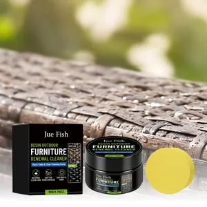 Jue Fish 50g resin outdoor furniture renewal cleaner paste with sponge applicator