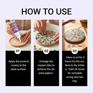 Guide d'instruction détaillé pour l'utilisation de la colle mosaïque Jue Fish pour le bricolage