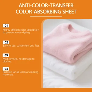 Features of anti-color-transfer laundry sheets for preventing clothes cross-dyeing