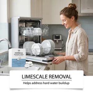 Pastillas de limpieza HOMEXA para lavavajillas contra la cal y el agua dura