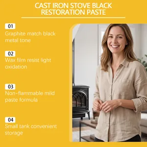Detailed features of cast iron stove black restoration paste for professional metal care