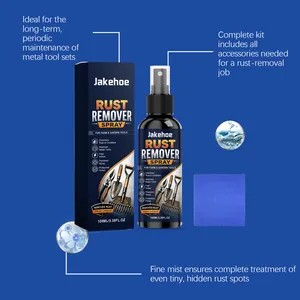 Professionelles Jakehoe Rostentferner-Spray-Set mit 100-ml-Flasche und Mikrofasertuch