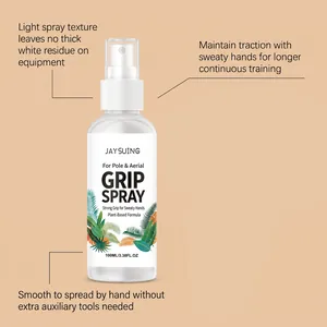 Detailansicht des pflanzlichen Grip-Sprays von JAYSUING für Pole- und Lufttanz