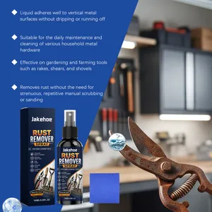 Jakehoe Rostentferner-Spray für Gartenwerkzeuge mit Mikrofasertuch und Verpackung