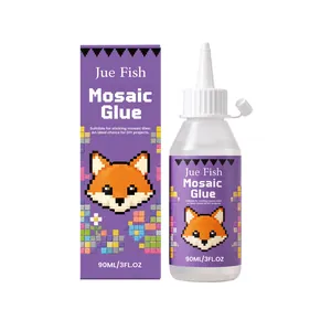 Colle pour mosaïque Jue Fish 90ml pour projets DIY avec design renard en pixel art