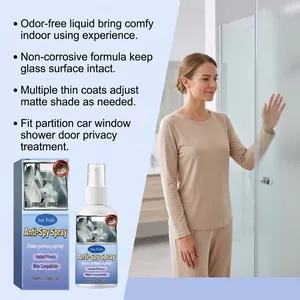 Sichtschutz-Spray für Glas für Duschtüren und Fenster bietet sofortigen mattierten Schutz