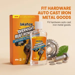 Effective overnight rust remover liquid for metal hardware and cast iron tools