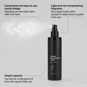 Professional 100ml fabric refresher spray bottle with easy-to-use fine mist nozzle.