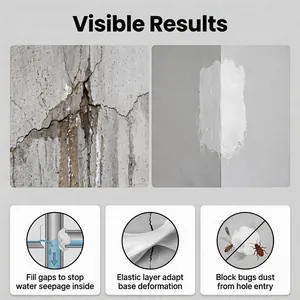 Waterproof sealing clay for wall repair showing leak prevention and bug blocking