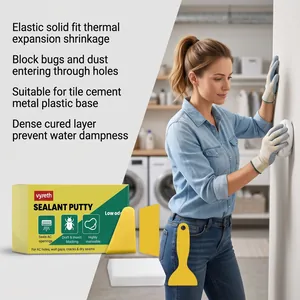Vyreth waterproof sealant putty for home wall repair and insect blocking in a laundry room