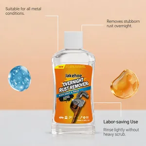 Detailed view of JAKEHOE overnight rust remover for various metal restoration tasks