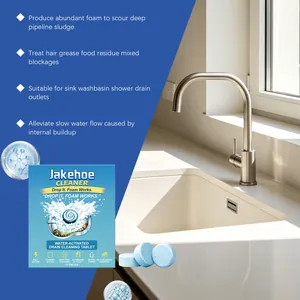 Tabletas de limpieza de drenaje Jakehoe para fregaderos de cocina y duchas de baño