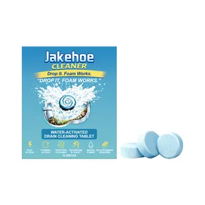Jakehoe tabletas de limpieza de drenaje activadas por agua set de 12 unidades