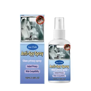Jue Fish Glas-Sichtschutzspray für Badezimmerfenster mit 100ml wasserfester Folie