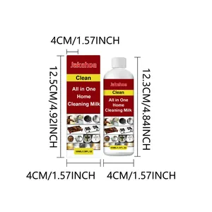 Dimensions du flacon de lait de nettoyage domestique tout-en-un de 100ml et boîte