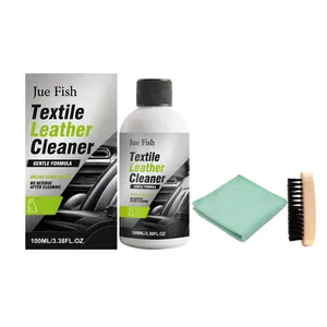 Kit de nettoyage pour textile et cuir JUE FISH avec chiffon microfibre et brosse auto