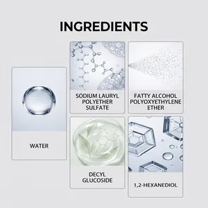 Vista detallada de la lista de ingredientes del limpiador de aire para dispositivos