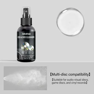 Jakehoe 60ml CD- en DVD-reinigingsspray voor vinylplaten en gameschijven
