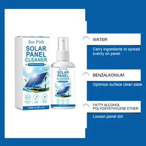 Détails des ingrédients pour spray nettoyant panneaux solaires Jue Fish 100ml sans traces