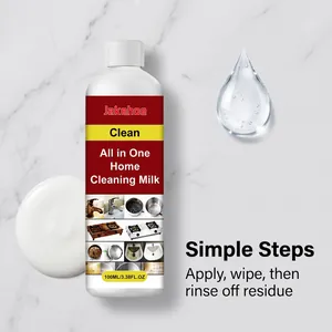 Lait nettoyant Jakehoe montrant la texture de la crème et les étapes d'utilisation
