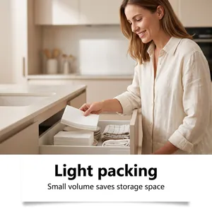 Compact Jakehoe dishwashing sheets stored in a kitchen drawer to save space.