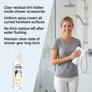 Jakehoe shower care mist cleaning spray for daily bathroom shower head accessories