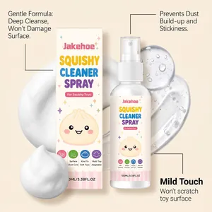 Effective Jakehoe squishy toy cleaner spray for removing stains and preventing dust