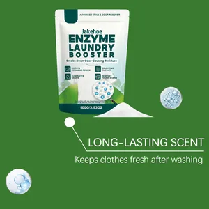 Detailed view of Jakehoe enzyme laundry booster powder for long-lasting fresh scent