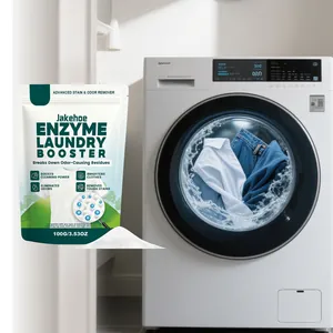Jakehoe Enzyme Laundry Booster Powder For Deep Cleaning Stain Odor Removal Color Protection Universal Laundry Detergent