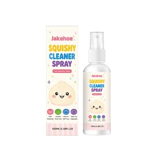 Professional Jakehoe 100ml Squishy Cleaner Spray with retail packaging for toys