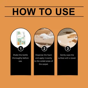 Instructions étape par étape pour utiliser le rénovateur de mousse pour tapis