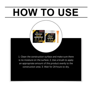 Instrucciones de aplicación para el pegamento impermeable transparente JAKEHOE