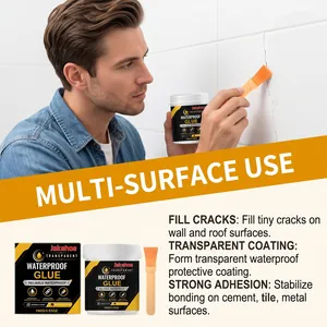 Pegamento impermeable transparente Jakehoe para sellar grietas en paredes y techos