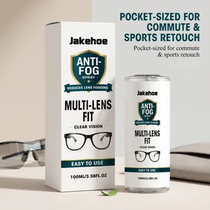 Professional Jakehoe anti-fog spray for multi-lens fit and clear vision in 100ml bottle