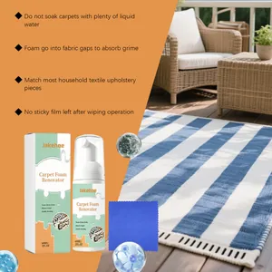 Détail du rénovateur de mousse pour tapis Jakehoe pour un nettoyage doux et efficace.