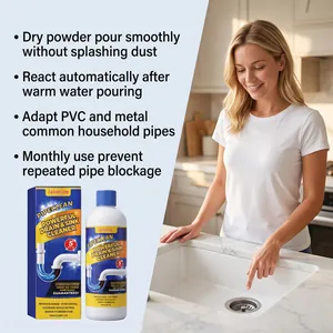 Powerful Jakehoe drain cleaner powder for kitchen sinks and pipes in 100ml bottle