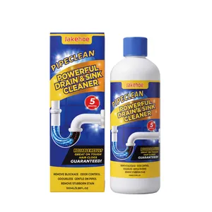 Jakehoe powerful drain and sink cleaner liquid for hair clogs and odor control 100ml