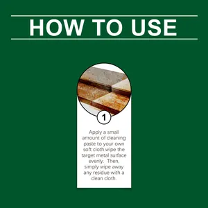 Detailed step-by-step instructions for using metal surface cleaning paste effectively