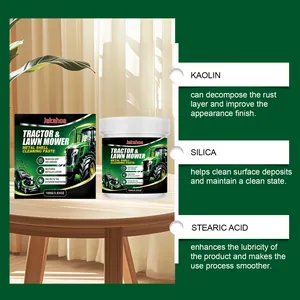 JAKEHOE metal cleaning paste ingredients detail showing kaolin and silica benefits