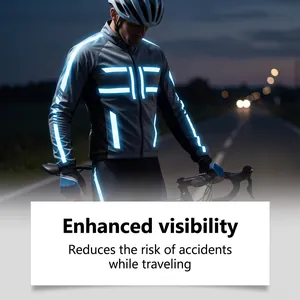 Verbeterde zichtbaarheid met reflecterend effect op wielerkleding voor veiligheid 's nachts