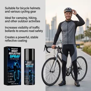 HozoneX nachtreflecterende spray voor fietshelmen en uitrusting voor meer veiligheid