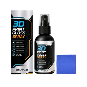 Professionelles 60ml 3D-Druck Glanzspray-Set mit Reinigungstuch für PLA PETG ABS Modelle.
