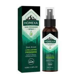HOMEXA 100ml shoe freshening spray with bergamot scent for long-lasting freshness