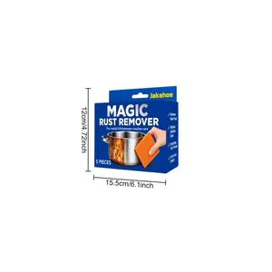 Specific dimensions of Jakehoe rust removal scouring pads for kitchen metal cleaning