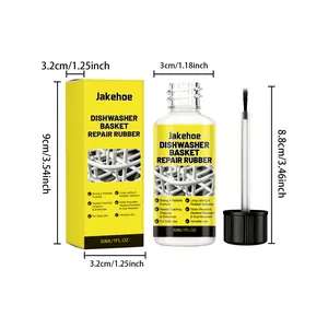 Professional dishwasher basket repair rubber white liquid with 30ml bottle dimensions