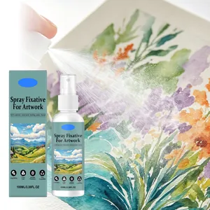 Professional Art Fixative Spray Water-Based Protective Liquid Quick-Dry Matte Finish For Watercolor Sketch Pencil Artworks