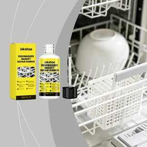 Jakehoe white dishwasher basket repair rubber kit with 30ml bottle and application brush