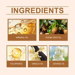 Vista dettagliata degli ingredienti naturali per ricarica diffusore con olio di gelsomino